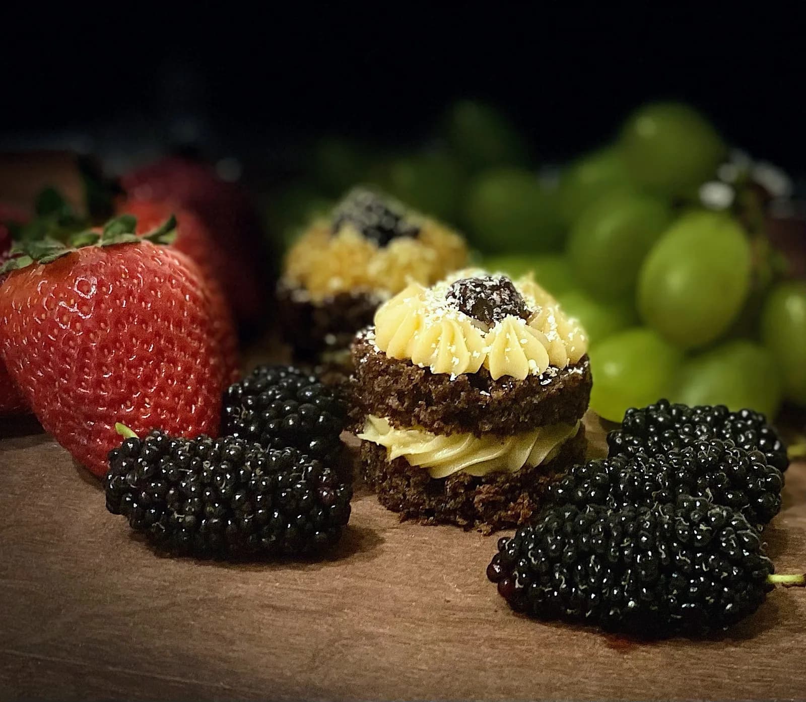 Mini naked cake de Frutas Vermelhas